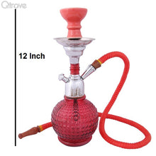 Handcrafted Thunder Red Bambino Hookah (12 Inch)