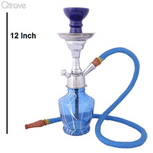 Handcrafted Ocean Blue Hookah (12 Inch)
