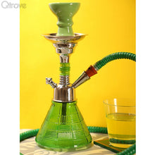 Elegant Green Petite Hookah (12 Inch)