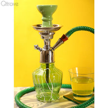 Handcrafted Glorious Green Hookah (12 Inch)