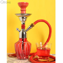 Handcrafted Sparking Red Hookah (12 Inch)