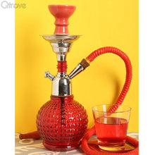 Handcrafted Thunder Red Bambino Hookah (12 Inch)