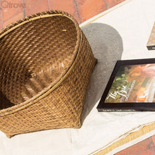 Handcrafted Smoked Bamboo Basket