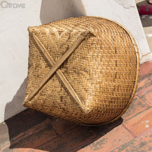 Handcrafted Smoked Bamboo Basket