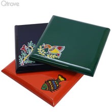 Hand Painted Wooden Shiny Trivet (Set of 3)