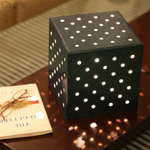 Creative Green Dice Wooden Table Lamp