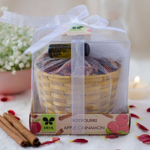 Apple Cinnamon Potpourri Basket with Oil