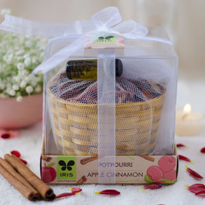 Apple Cinnamon Potpourri Basket with Oil