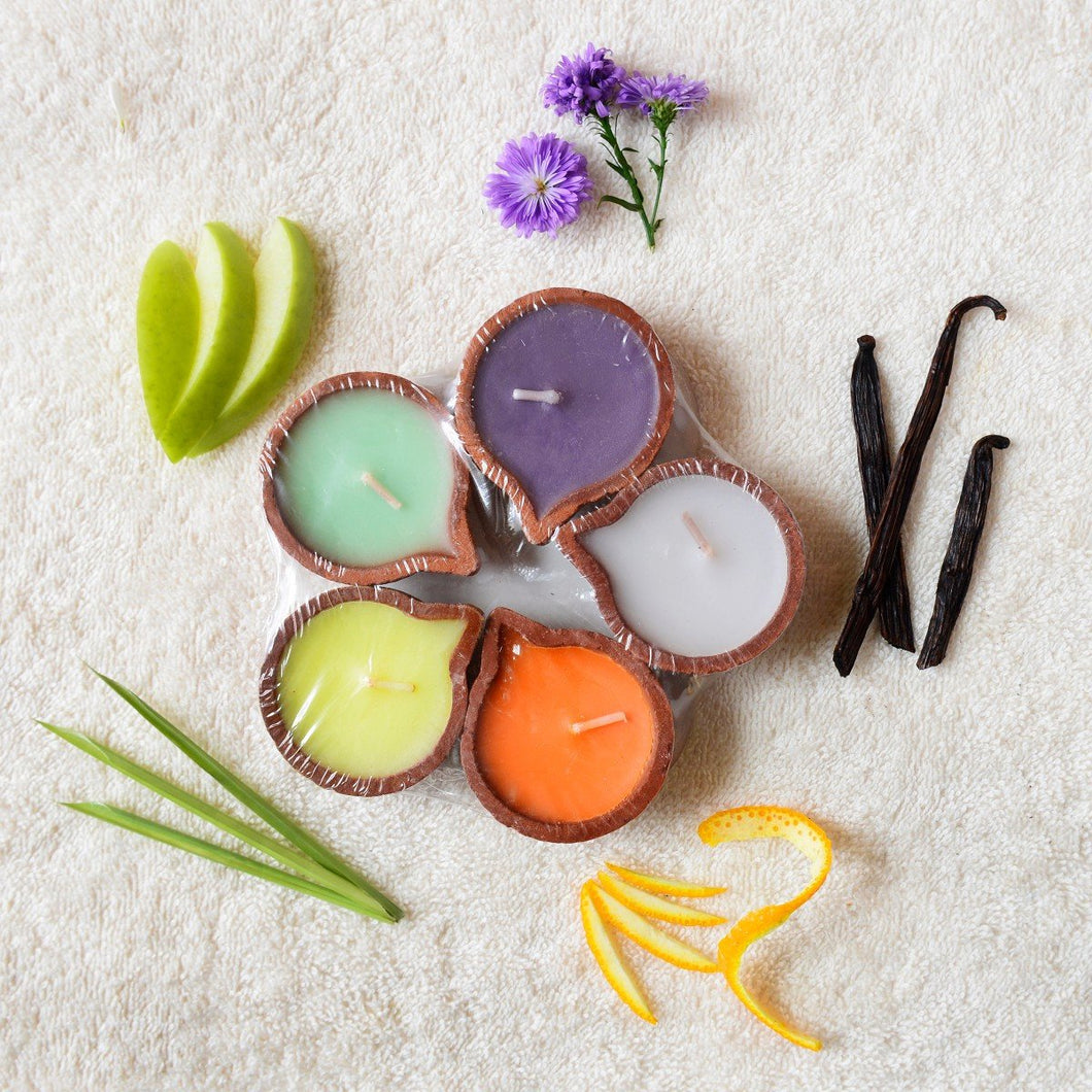 Assorted Diyas (Set of 5)