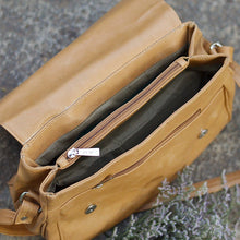 Handcrafted Faux Leather Women's Beige Sling Bag