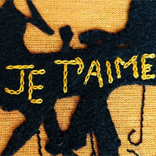 Hand Embroidery Je t’aime Wall Decor