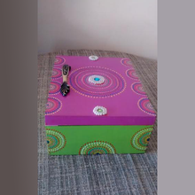 Hand Painted Jewellery Box (Pink and Green Combo)