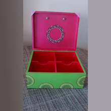 Hand Painted Jewellery Box (Pink and Green Combo)