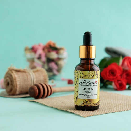 Aromatherapy Goldrush Face Oil (With 24K Gold, Myrrh and Frankincense)
