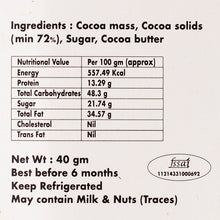 Artisanal 72% Couverture Chocolate Bar