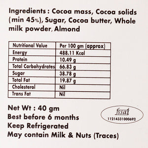 Artisanal Almond Chocolate Bar
