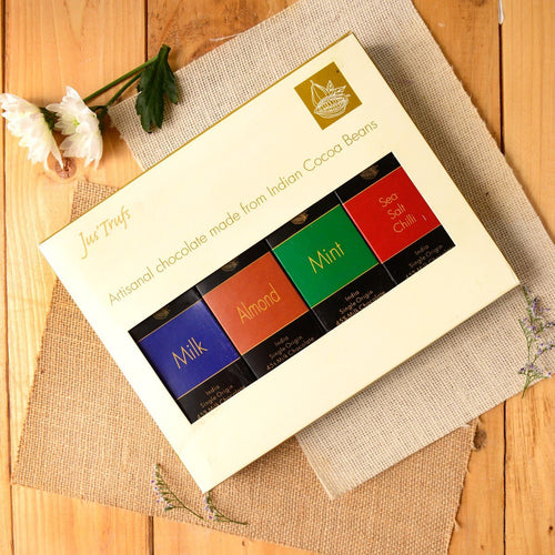 Artisanal Chocolate Box (Milk, Almond, Mint, Sea Salt Chilli)