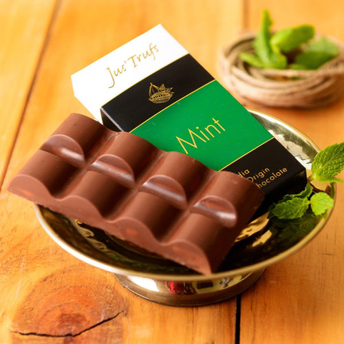 Artisanal Mint Couverture Chocolate Bar