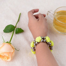 Handcrafted Two Line Rose Bracelet