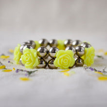 Handcrafted Two Line Rose Bracelet