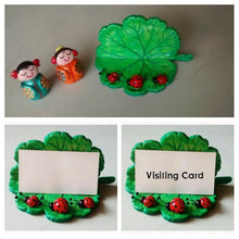 Hand Painted Visiting Card Holder (Light Green)