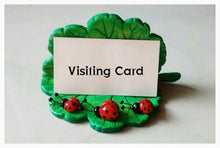 Hand Painted Visiting Card Holder (Light Green)
