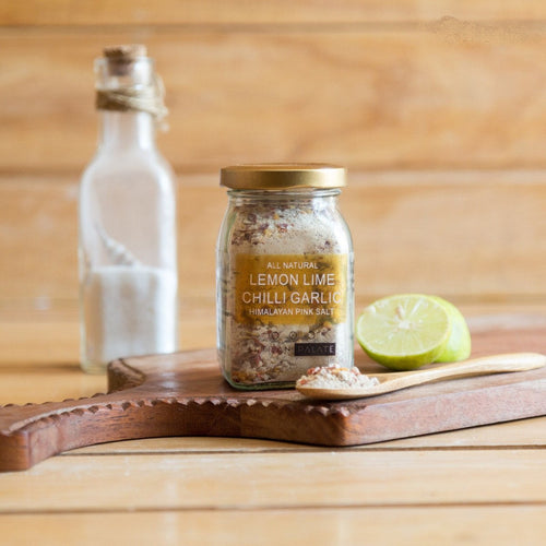 All Natural Lemon Lime Chilli Garlic Himalayan Pink Salt   