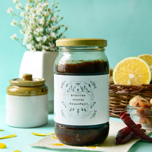 Bitter Lime Chutney (Kaipuli Pajji)