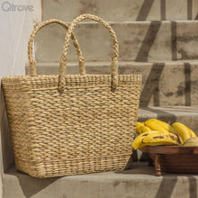 Handcrafted Kauna Reed Market Bag