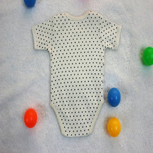 Black Polka Baby Bodysuit made with 100% Organic Cotton