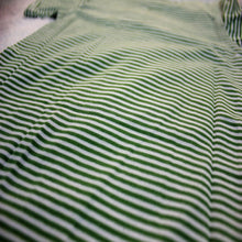 Green Stripes Baby Bodysuit made with 100% Organic Cotton