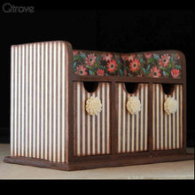 Decoupage Mini Set of 3 Drawers