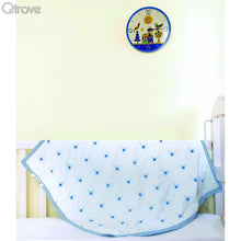 Blue Twinkle Star Certified Organic Blanket And Playmat