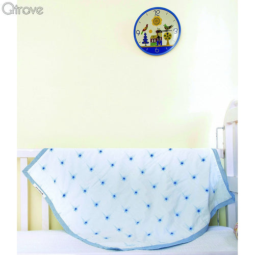 Blue Twinkle Star Certified Organic Blanket And Playmat