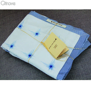 Blue Twinkle Star Certified Organic Blanket And Playmat