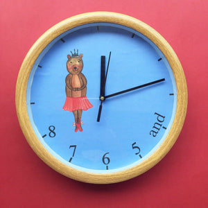 Ballet Bear wall clock