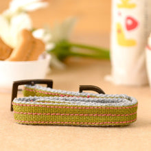 Eco-Friendly Jute Dog Collar Green - Small