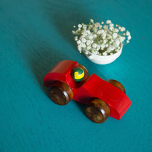 Eco-Friendly Wooden Race Car (Red)