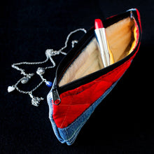 Denim Pouch (Blue & Red Combo)