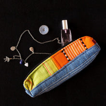 Denim Pouch (Orange,Yellow & Blue Combo)