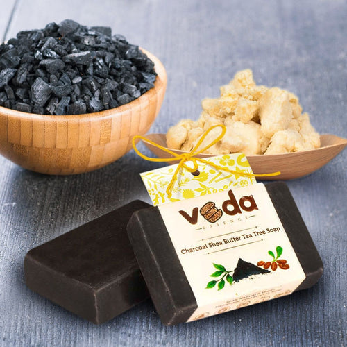 Charcoal Shea Butter Tea Tree Soap