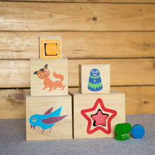 Eco-Friendly Wooden Stacking Cubes