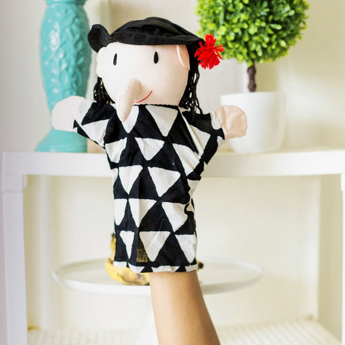 100% Cotton Witch Hand Puppets