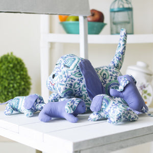 100% Cotton Mama Dog And Puppies Carry Toys