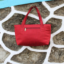 Handcrafted Two Zipper Aari Work Tote (Maaron)