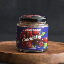 100% Natural Cranberry Creamed Honey