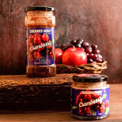 100% Natural Cranberry Creamed Honey