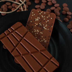 Belgian Toasted Sesame Seed & Milk Chocolate Bar
