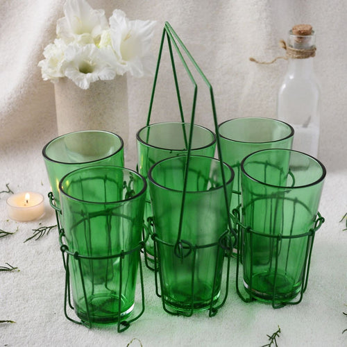 Artisan Green Chai Glass Set