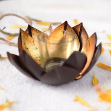 Handcrafted Lotus Tea Light Candle Holder